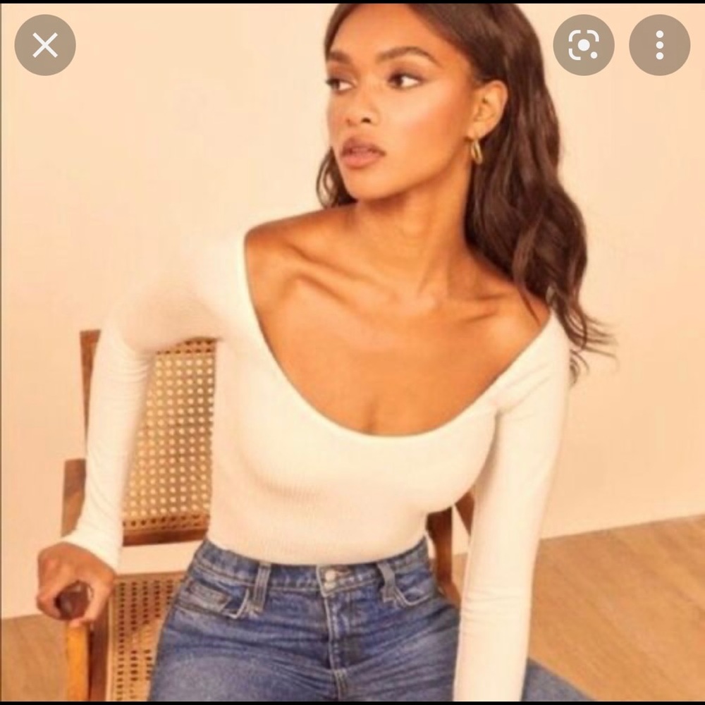 Reformation Ribbed Knit Top